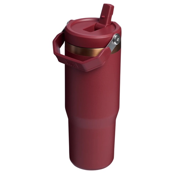 🎉LAST CHANCE🎉NWT Stanley Iceflow Flip Straw 30 oz Tumbler Glided Pomegranate - Picture 8 of 13